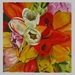 NUMMER 8.  TULPENPRACHT     40 X 50 CM    ACRYL 