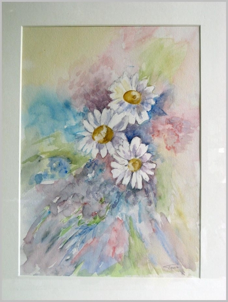 NUMMER 9.      MARGRIETEN   40 X 50        AQUAREL
