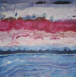 NUMMER  11  PETRA  40 X 40 CM   ACRYL  OP CANVAS       DEEL A