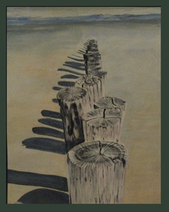 NUMMER 21. STRANDPALEN 40 X 50 CM   ACRYL