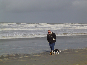 met het baasje aan zee