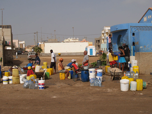 Dagelijkse waterophaling