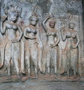Relif van apsara's