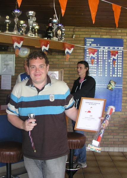 Peter is als nr. 2 ook tevreden.