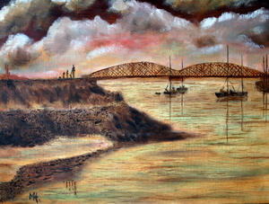 BOOM - Rupel en spoorwegbrug - begin 20st. Eeuw