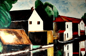 Landschap naar Maurice De Vlaminck
