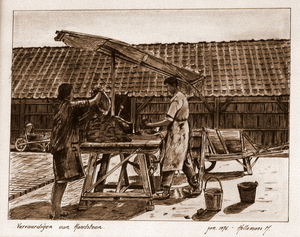 Vervaardigen van handsteen