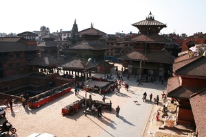 Zicht op Durbar Square (gedeeltelijk)