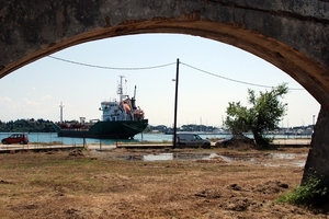 198 Kerkyra - wandeling Kontokali haven en ventiaanse ruines