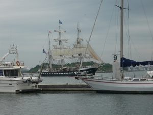 de Belem komt langs in de rade van Lorient