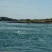 hevige stroming in de golf van Morbihan