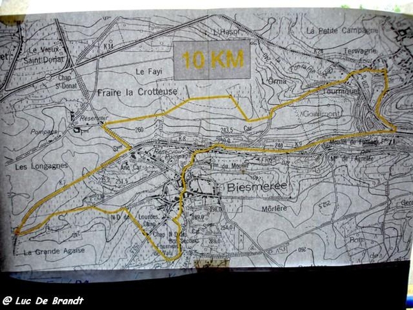 Ardennen wandeling Adeps Biesmeree