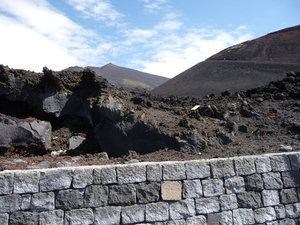 Enorme gebieden bedekt met lava