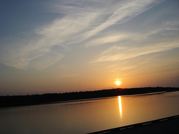 erg mooie zonsondergang