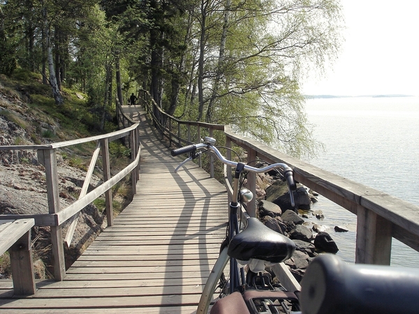 mooie route bij marienhamn