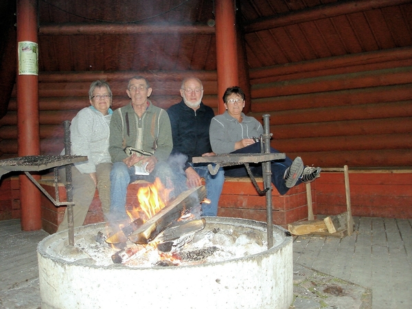 Met vieren genieten hier