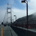 op Golden Gate in de mist