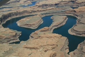 Colorado river van uit de lucht