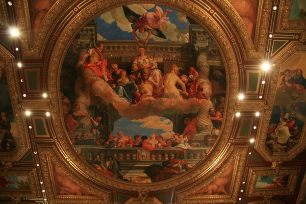 Plafond van het Hotel