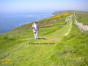 Chris op Caldey Island
