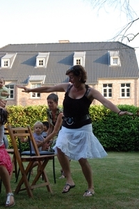Sabine in volle swung