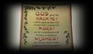 Sereniteits gebed om gemoedsrust