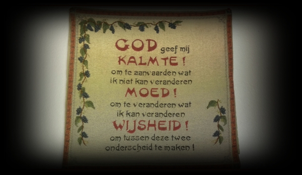 Sereniteits gebed om gemoedsrust