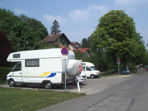 Kritzendorf camperplaats aan het station