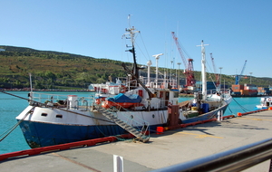 In de haven van St. John.