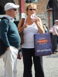 Toeristen in Brugge