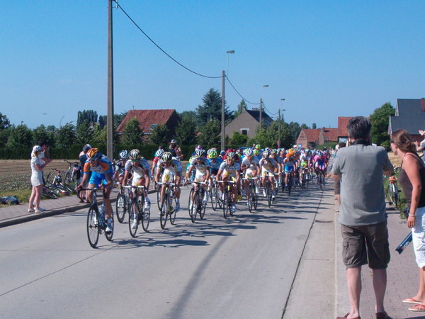 Kop van het achtervolgend peleton