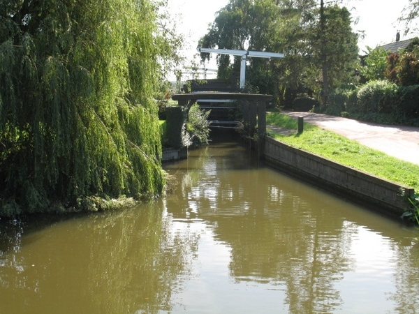 Brug over de sluis bij Boterdorpse verlaat