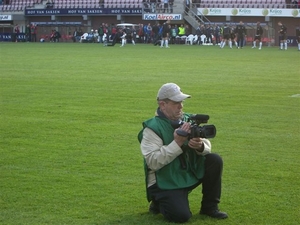 opname in het Emmen stadion