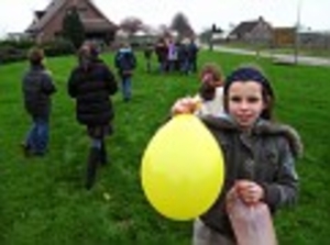 Michelle op boerderij bezoek 2007