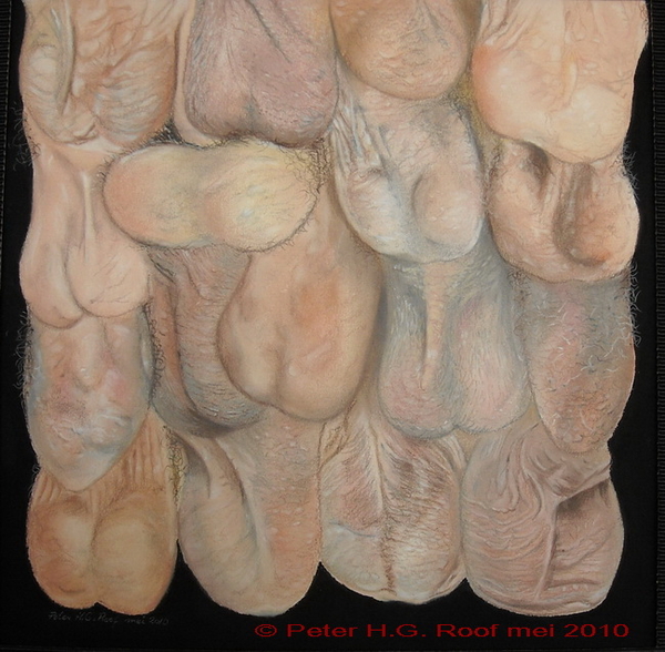 De klootzakken pastel 32 * 32 cm