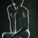 silhouet boy  Pastel 50 * 70 cm