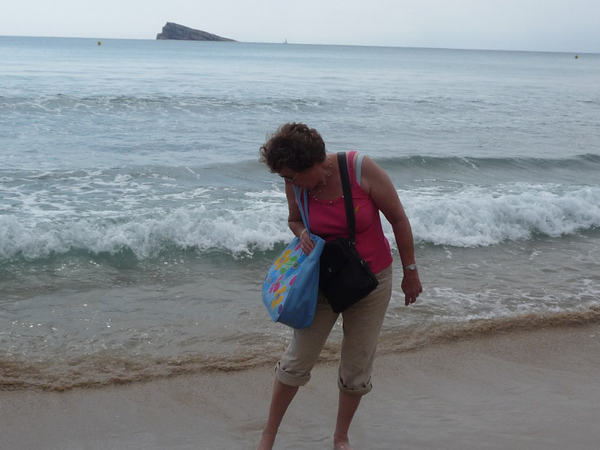 eventjes met de voeten in het water