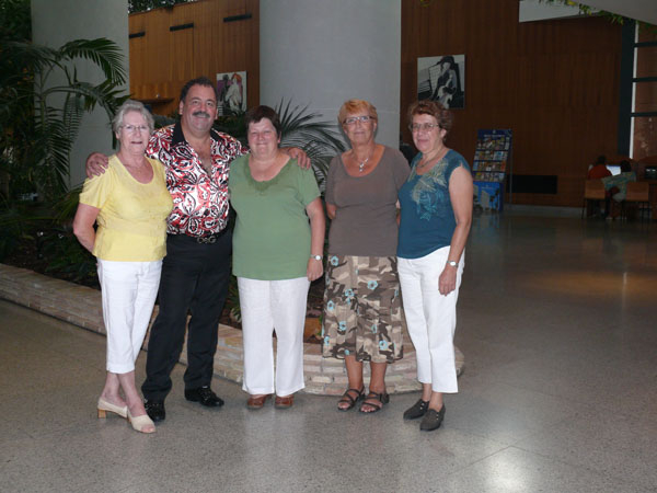 hier met haar Spaanse man