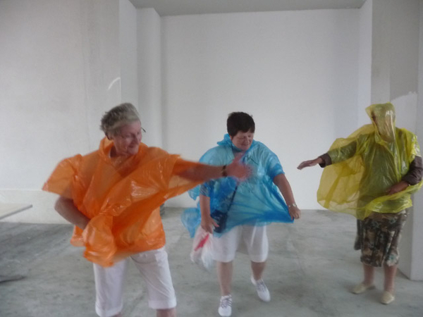 een wandeling in de regen maar vooral veel wind