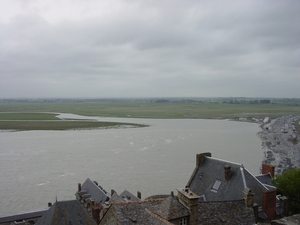 Zicht vanaf Mont St Michel