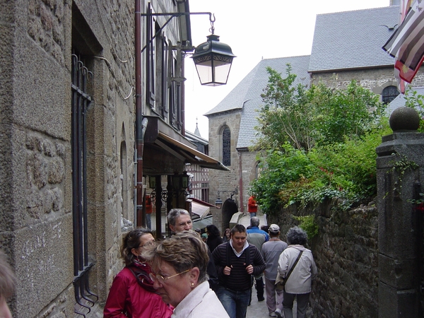 Winkelstraat op Mont St Michel
