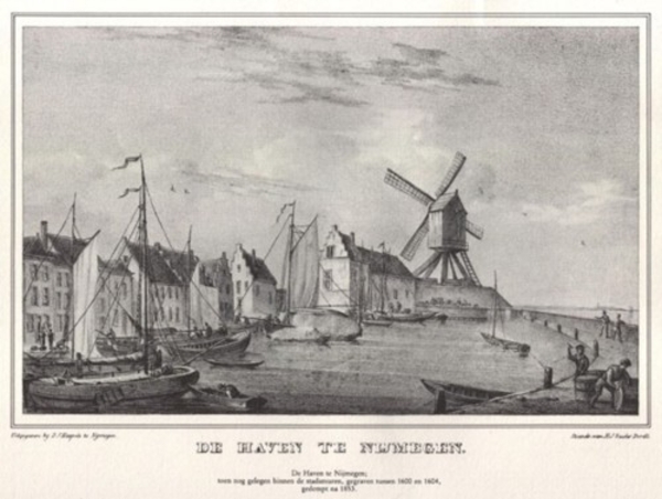 nijmegen - oude haven 1836