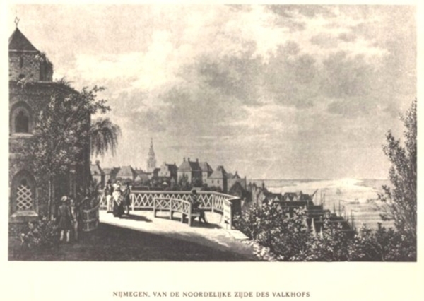 nijmegen - valkhof noordelijke zijde