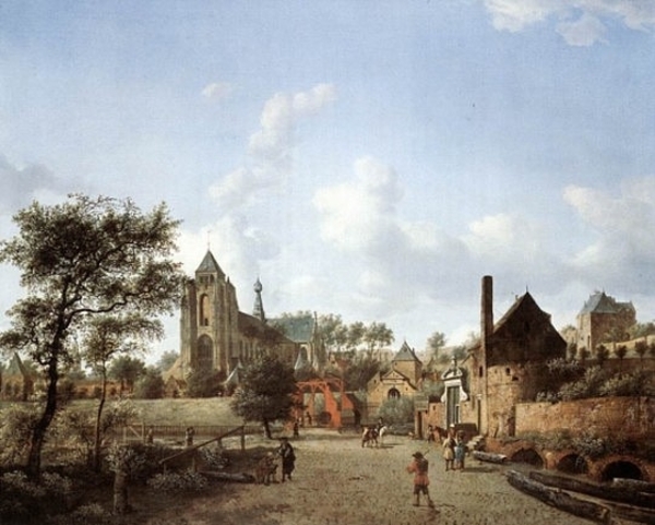 veere_-approach to the town of veere jan van der heyden