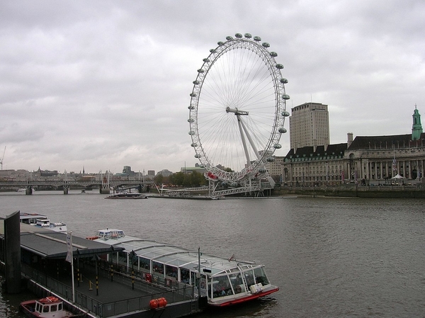 London Eye aan The Thames