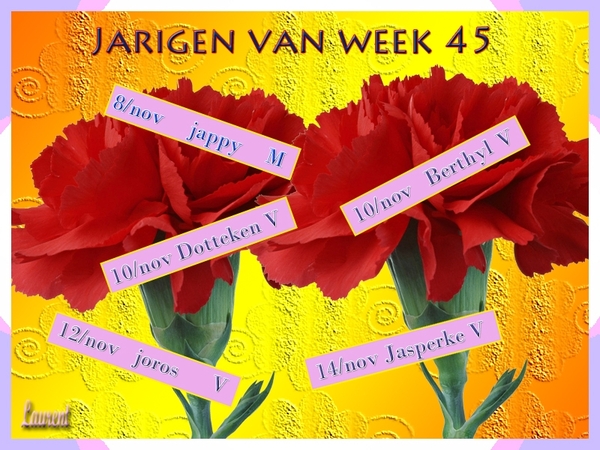 jarigen week 45