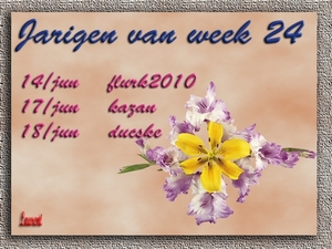 jarigen week 24