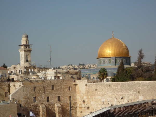 Jerusalem _Jewish quarters, view on rock cupola