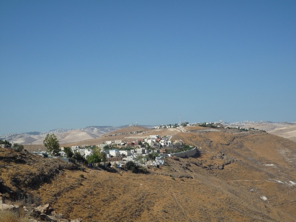 The desert of Judea, view as from a Jewish settlement on the West bank