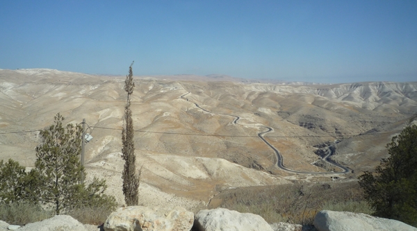 The desert of Judea, view as from a Jewish settlement on the West bank